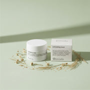 Gentle, natural exfoliating face mask with neem and ayurvedic extracts. A botanical, Amazonian-inspired formula for smooth, glowing skin.