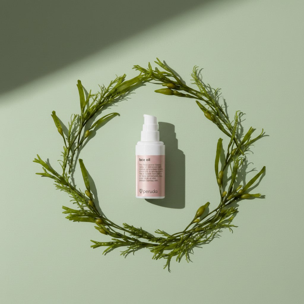 Botanical, waterless, fragrance-free face serum with algae & copaiba. Moisturising for soft, nourished skin.